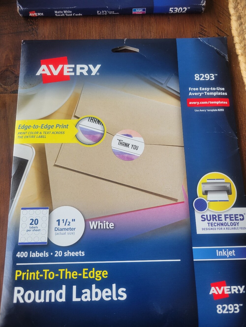 Avery Print To The Edge Round Labels. 16 Sheets Left 20 Labels Per Sheet